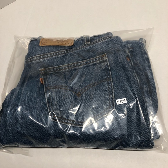 Vintage Levis 550 Men’s Relaxed Fit Tapered Leg Orange Tag Jeans Sz 36x34 - Picture 13 of 13